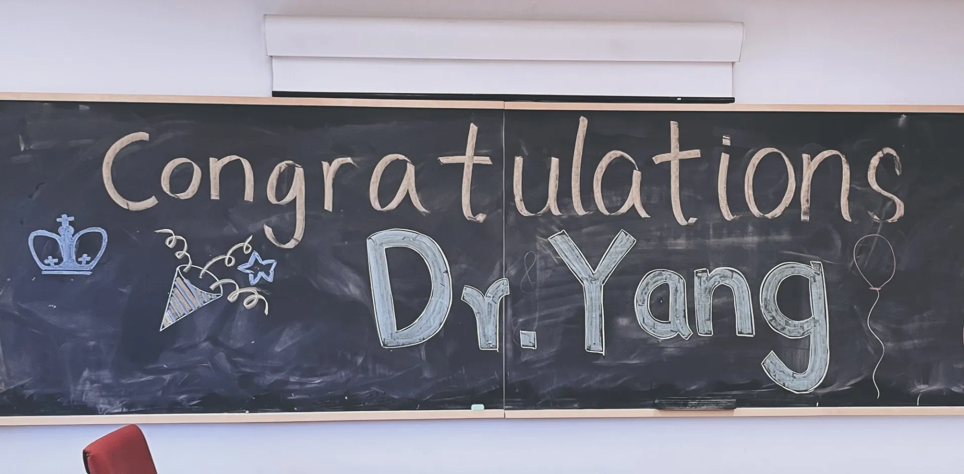 Yizhuo Yang's Graduation Board